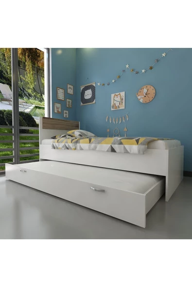 Myniture Home & Living Trend Yavrulu Karyola Q4010-4 Beyaz Çırağan