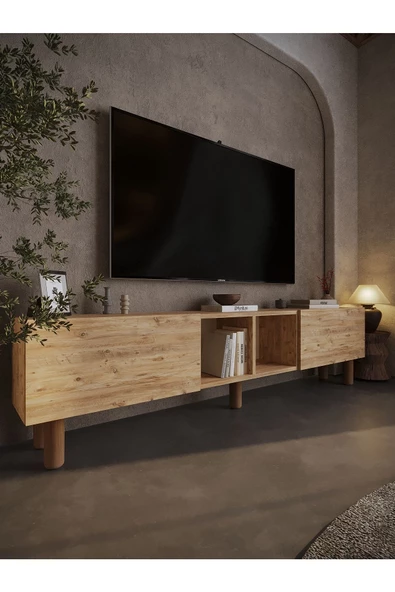 Myniture Home & Living Festival Tv Sehpası BH3032-6 Çam Bohem Tv Ünitesi
