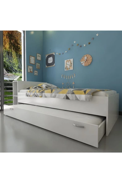 Myniture Home & Living Trend Yavrulu Karyola Q4011-1 Beyaz Beyaz