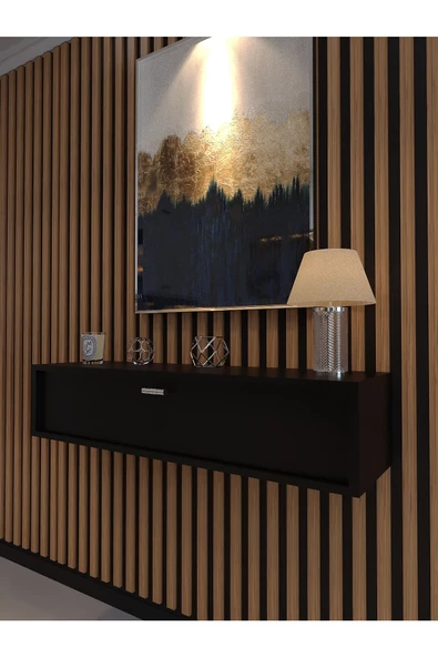 Myniture Home & Living Lüks Dresuar Siyah - Silver Kulp