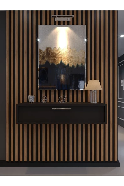 Myniture Home & Living Lüks Dresuar Antrasit - Silver Kulp - 2