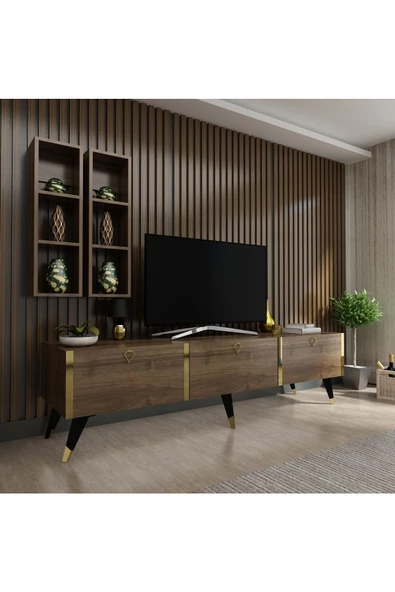 Myniture Home & Living Festival Tv Ünitesi G3003-2 Ceviz ürün görseli 1