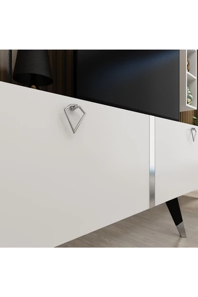 Myniture Home & Living Festival Tv Ünitesi S3003-1 Beyaz - Resim 3