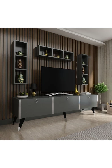 Myniture Home & Living Festival Tv Ünitesi S3007-4 Antrasit