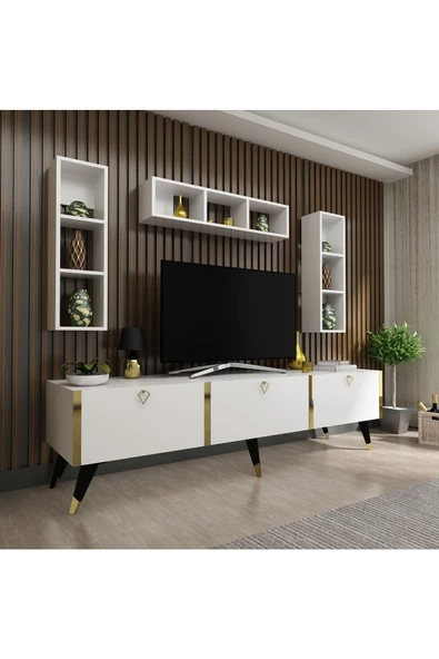 Myniture Home & Living Festival Tv Ünitesi G3007-1 Beyaz - 1