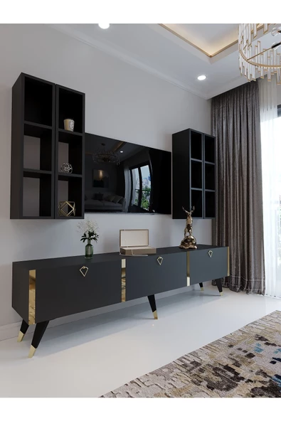 Myniture Home & Living Festival Tv Ünitesi G3002-4 Antrasit