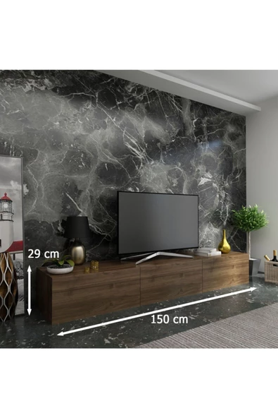 MobilyaFırsat Ideal Tv Ünitesi Q7814-2 Ceviz - Resim 2