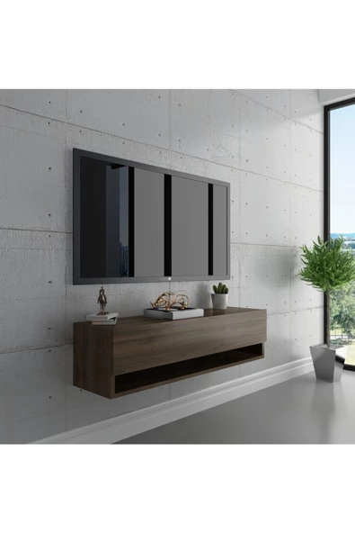 Myniture Home & Living Duvara Monte Tv Sehpası Ceviz S6101-2