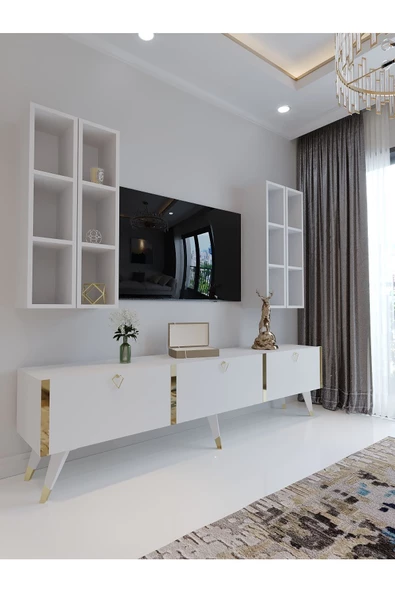 Myniture Home & Living Festival Tv Ünitesi G3002-1 Beyaz