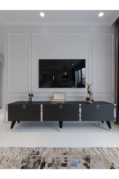 Myniture Home & Living Festival Tv Ünitesi S3017-4 Antrasit - 2