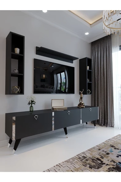 Myniture Home & Living Festival Tv Ünitesi S3008-4 Antrasit
