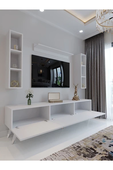 Myniture Home & Living Festival Tv Ünitesi S3008-1 Beyaz - 4