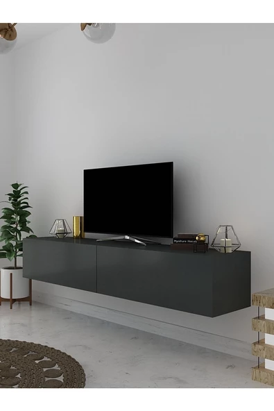 Myniture Home & Living Duvara Monte Tv Sehpası Antrasit S6200-4 ürün görseli 1