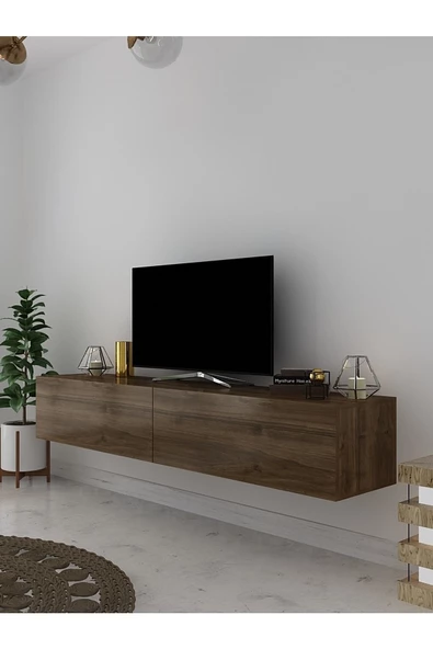 Myniture Home & Living Duvara Monte Tv Sehpası Ceviz S6200-2