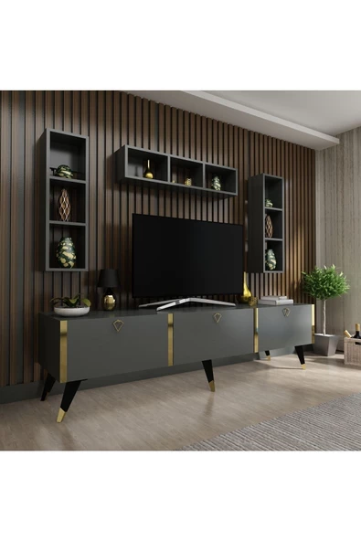Myniture Home & Living Festival Tv Ünitesi G3007-4 Antrasit
