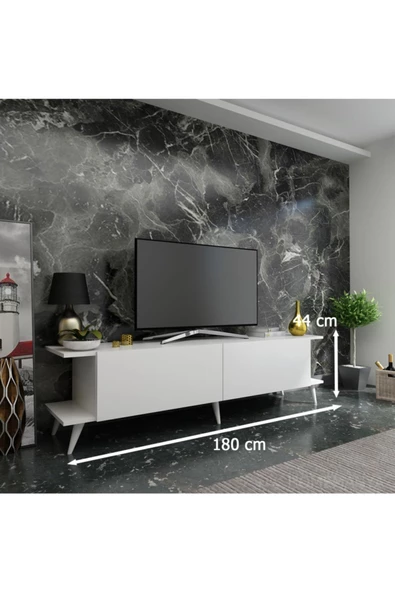 MobilyaFırsat Beyaz Ideal Tv Ünitesi Q7013-1 - Resim 2