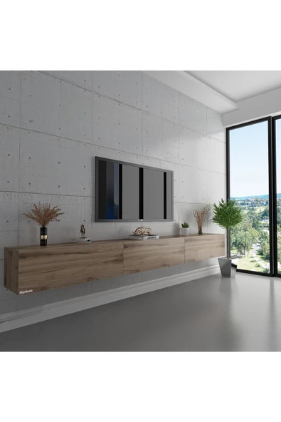 Myniture Home & Living Duvara Monte Tv Sehpası Çırağan S6108-3 ürün görseli 1