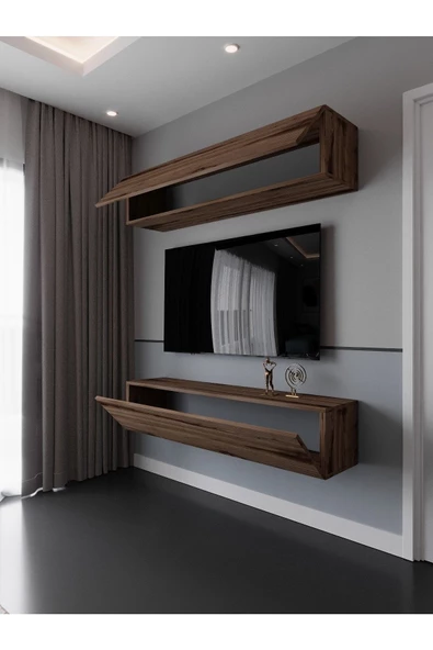 Myniture Home & Living Duvara Monte Tv Sehpası S6203-3 - 2