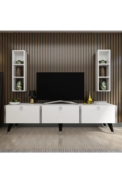 Myniture Home & Living Festival Tv Ünitesi S3004-1 Beyaz - 2