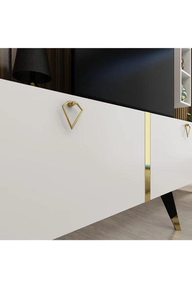 Myniture Home & Living Festival Tv Ünitesi G3003-1 Beyaz - Resim 3