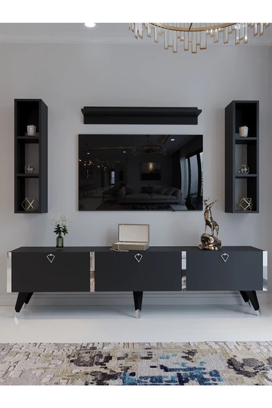 Myniture Home & Living Festival Tv Ünitesi S3008-4 Antrasit - 2