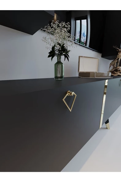 Myniture Home & Living Festival Tv Ünitesi G3002-4 Antrasit - Resim 4