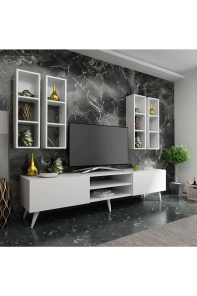 Myniture Home & Living Festival Tv Ünitesi Q3001-1 Beyaz ürün görseli 1