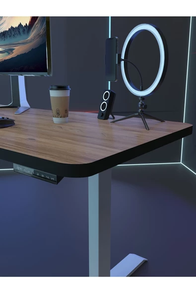 Myniture Home & Living Çift Motor Elektrikli Yükseklik Ayarlı Oyuncu Masa 36 mm Kalınlık - 140X90 cm DA50001-6-4-140 - 2