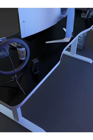 Myniture Home & Living Çift Motor Elektrikli Yükseklik Ayarlı Oyuncu Masa 36 mm Kalınlık - 160X90 cm DA50001-7-1-160 - 4