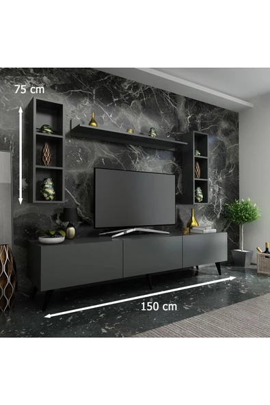 Myniture Home & Living Festival Tv Ünitesi Q3808-4 Antrasit - 2