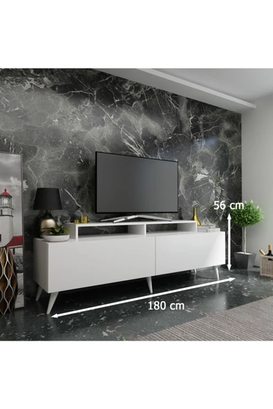 MobilyaFırsat Beyaz Ideal Tv Ünitesi Q7010-1 - Resim 2