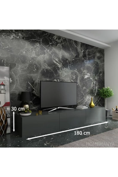 MobilyaFırsat Ideal Tv Ünitesi Q7014-4 Antrasit - Resim 2