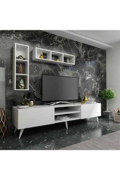 Myniture Home & Living Festival Tv Ünitesi Q3805-1 Beyaz