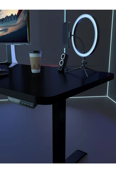 Myniture Home & Living Çift Motor Elektrikli Yükseklik Ayarlı Oyuncu Masa 36 mm Kalınlık - 160X90 cm DA50002-7-160 - 2