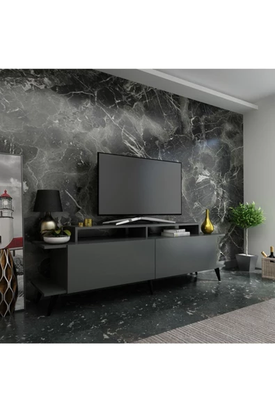MobilyaFırsat Ideal Tv Ünitesi Q7812-4 Antrasit