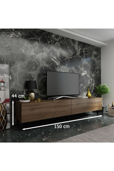 MobilyaFırsat Ideal Tv Ünitesi Q7816-2 Ceviz - 2
