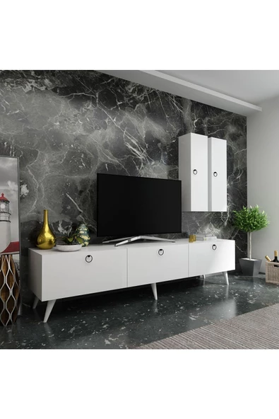 Myniture Home & Living Festival Tv Ünitesi Q3019-1 Beyaz