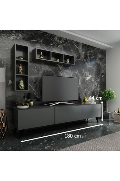 Myniture Home & Living Festival Tv Ünitesi Q3004-4 Antrasit - 2