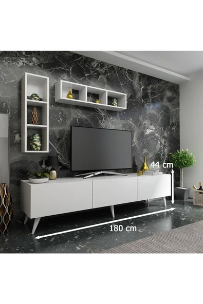Myniture Home & Living Festival Tv Ünitesi Q3004-1 Beyaz - 2