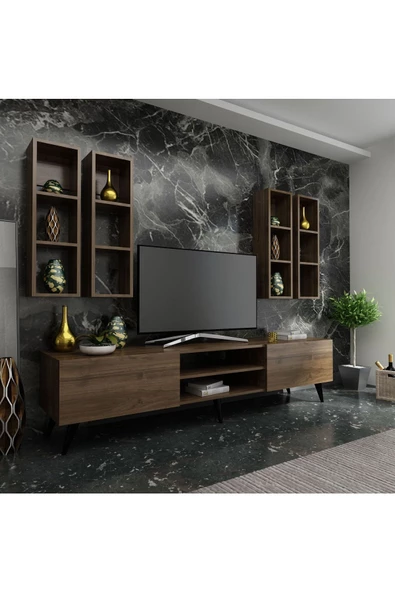 Myniture Home & Living Festival Tv Ünitesi Q3801-2 Ceviz ürün görseli 1