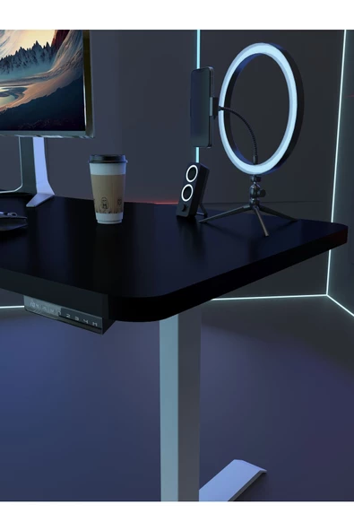 Myniture Home & Living Çift Motor Elektrikli Yükseklik Ayarlı Oyuncu Masa 36 mm Kalınlık - 180X90 cm DA50001-7-180 - 2