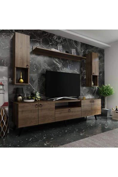 Myniture Home & Living Ceviz Festival Tv Ünitesi Q3025-2