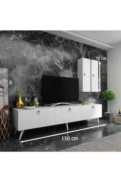 Myniture Home & Living Festival Tv Ünitesi Q3819-1 Beyaz - 2