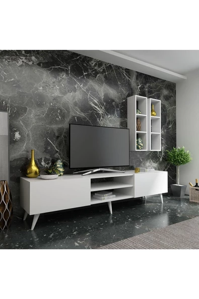 Myniture Home & Living Festival Tv Ünitesi Q3800-1 Beyaz