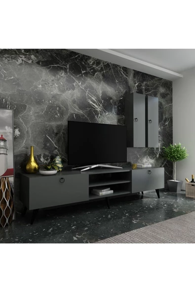 Myniture Home & Living Festival Tv Ünitesi Q3818-4 Antrasit ürün görseli 1
