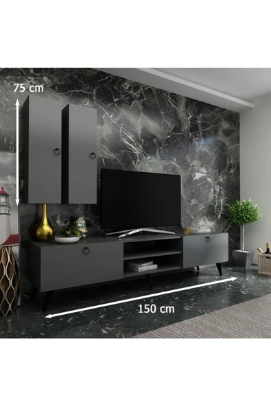 Myniture Home & Living Festival Tv Ünitesi Q3822-4 Antrasit - 2