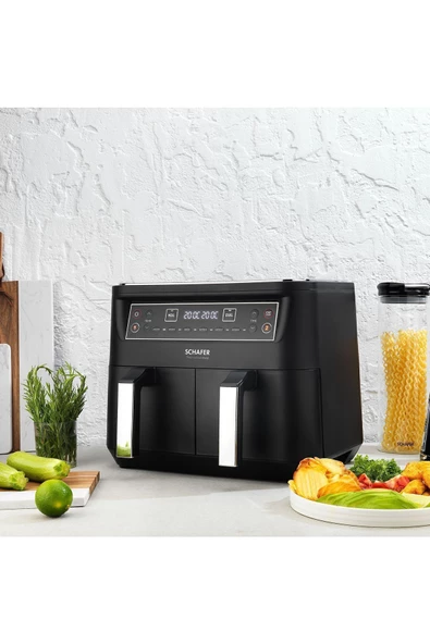 SCHAFER Thermochef Dual Dijital Airfryer/Sıcak Hava Fritözü - 3