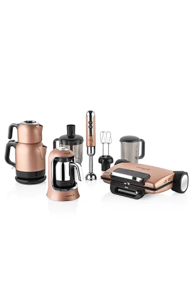 KORKMAZ A1817 Rosegold 14 Parça Elektronik Set