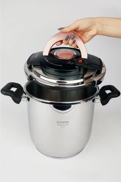 SCHAFER Cooky Düdüklü Tencere 7 L Rosegold - 1S0836-27001-Ros01 - 2
