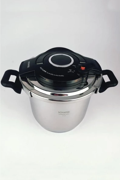 SCHAFER Cooky Düdüklü Tencere 7 L Füme - 1S0836-27001-Fum01 - 3